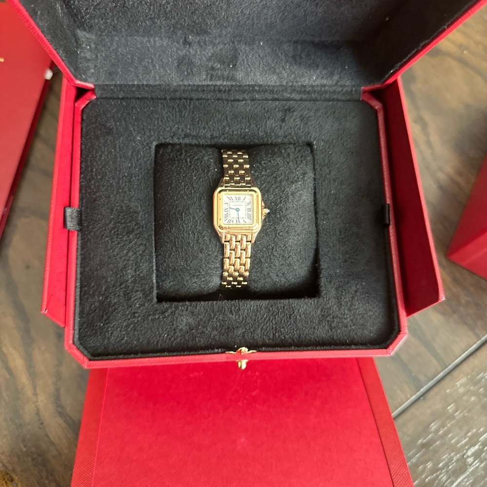 CARTIER Panthère de Cartier watch Small model rose gold - Picture 4 of 13